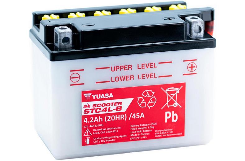 Yuasa STC4L-B 12V Scooter Battery Yuasa STC4L-B 12V Scooter Battery
