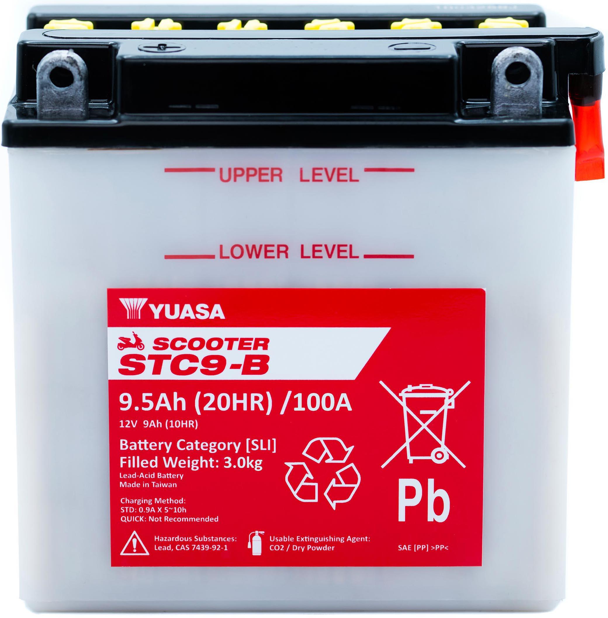 Yuasa STC9-B 12V Scooter Battery