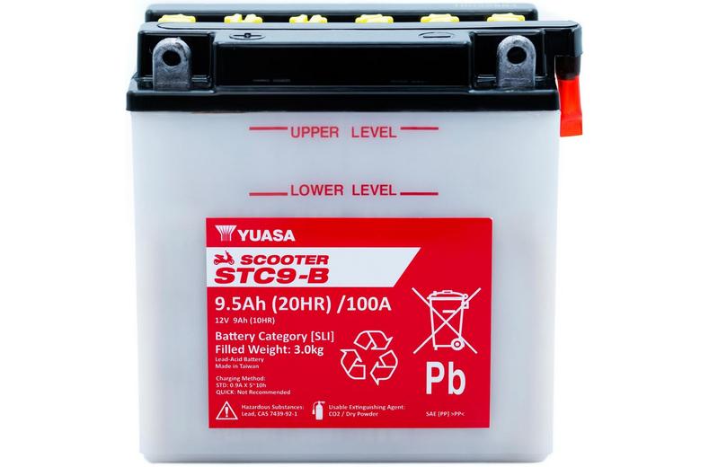 Yuasa STC9-B 12V Scooter Battery Yuasa STC9-B 12V Scooter Battery