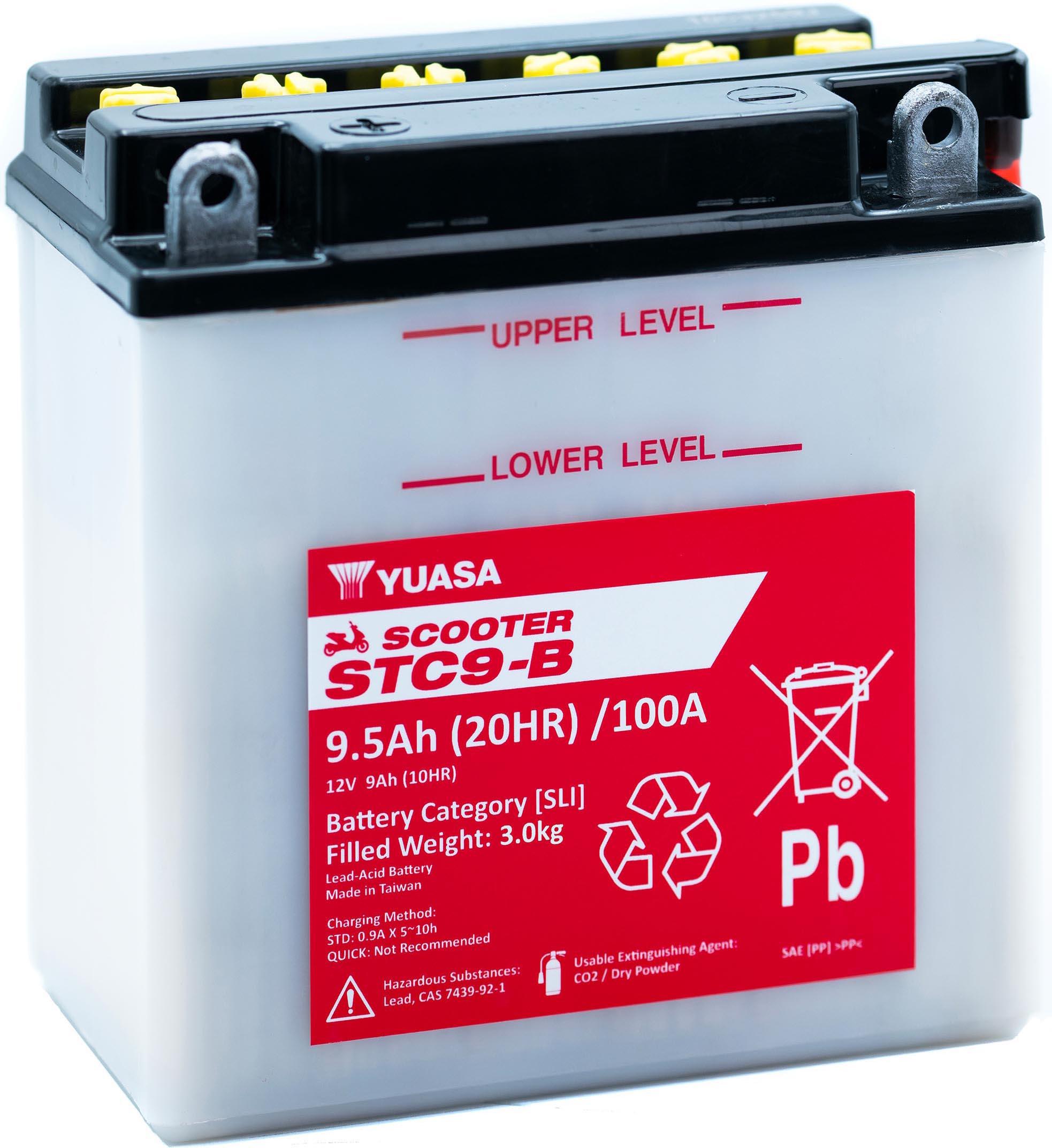 Yuasa STC9-B 12V Scooter Battery