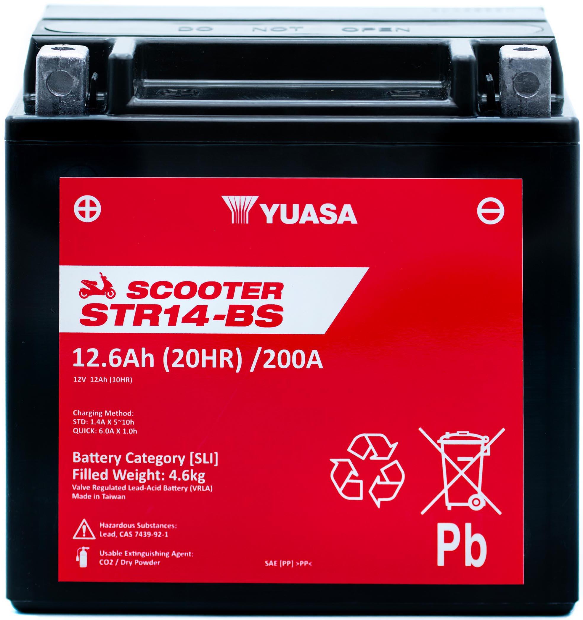 Yuasa STR14-BS 12V MF VRLA Scooter Battery