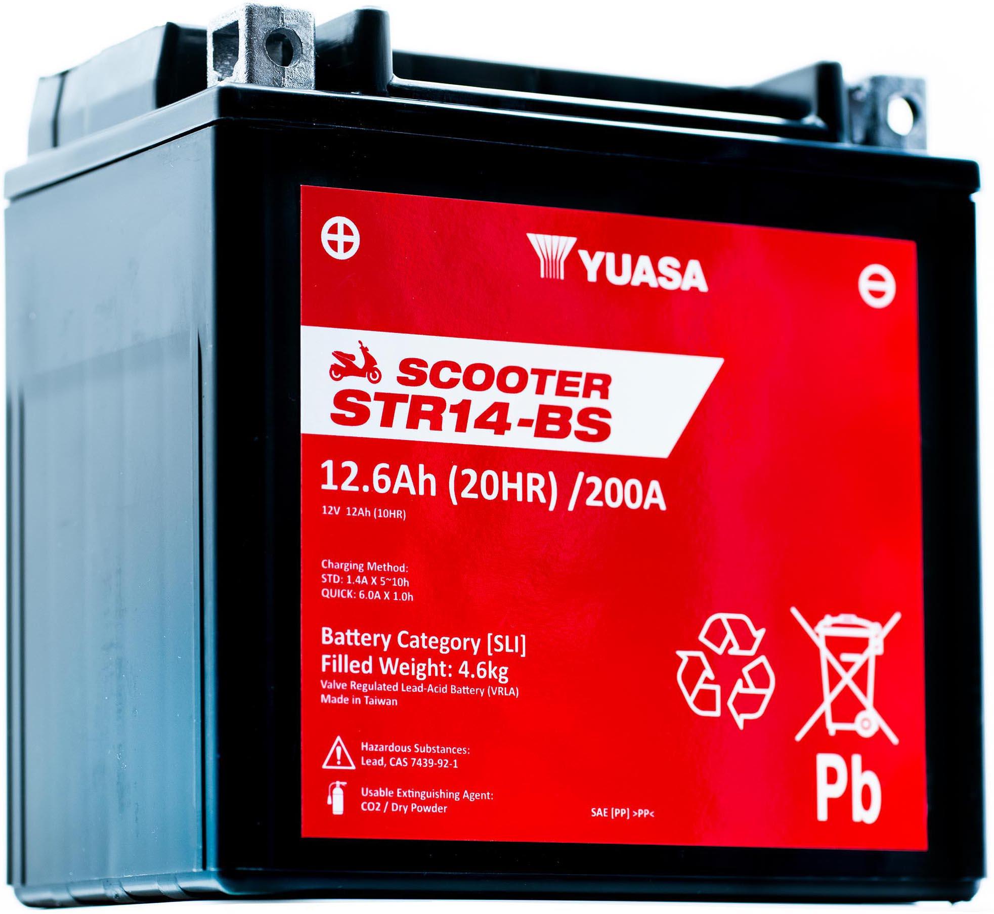 Yuasa STR14-BS 12V MF VRLA Scooter Battery