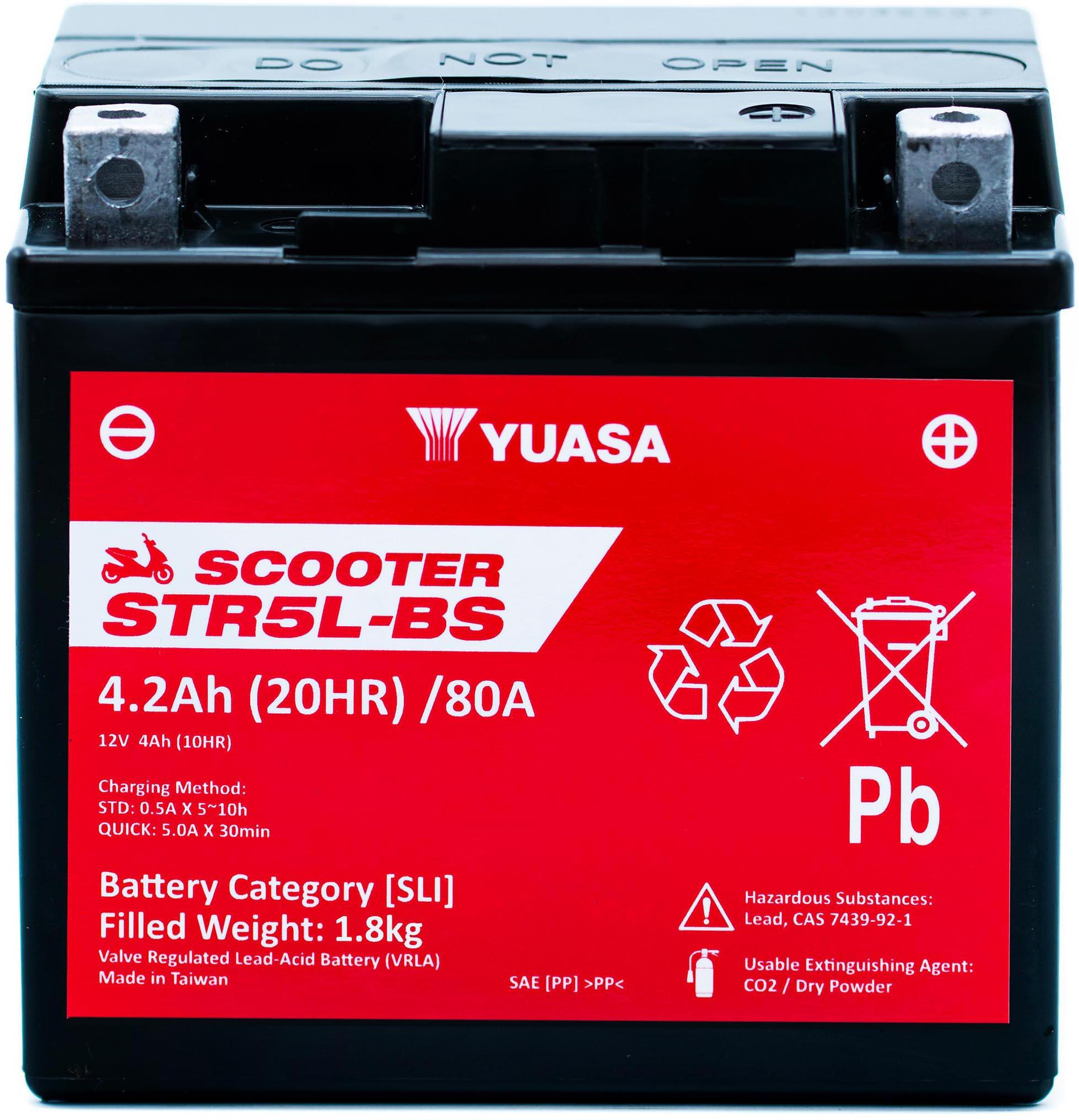 Yuasa STR5L-BS 12V MF VRLA Scooter Battery