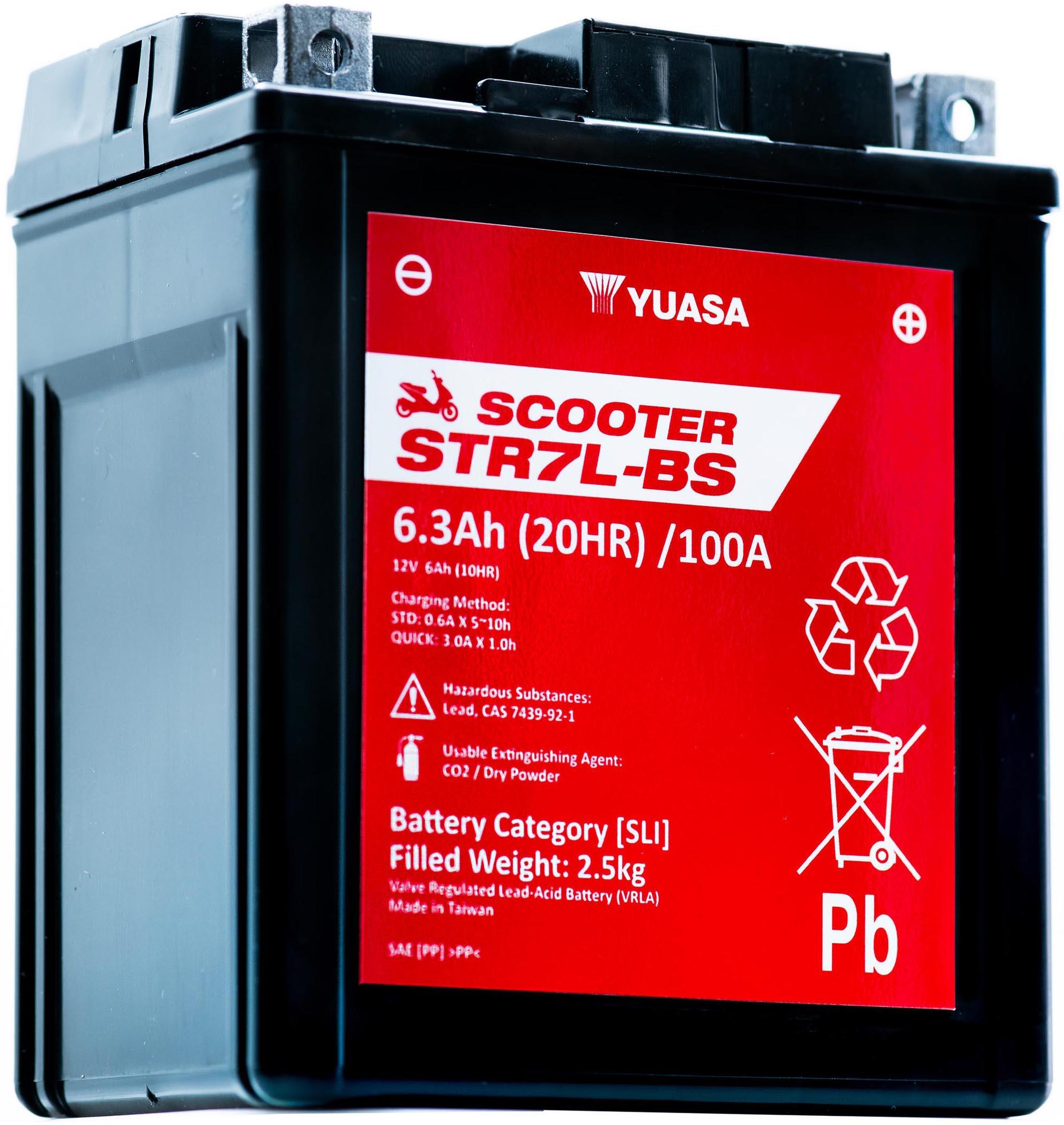 Yuasa STR7L-BS 12V MF VRLA Scooter Battery