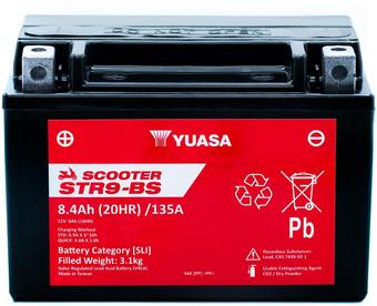 Yuasa STR9-BS 12V MF VRLA Scooter Battery