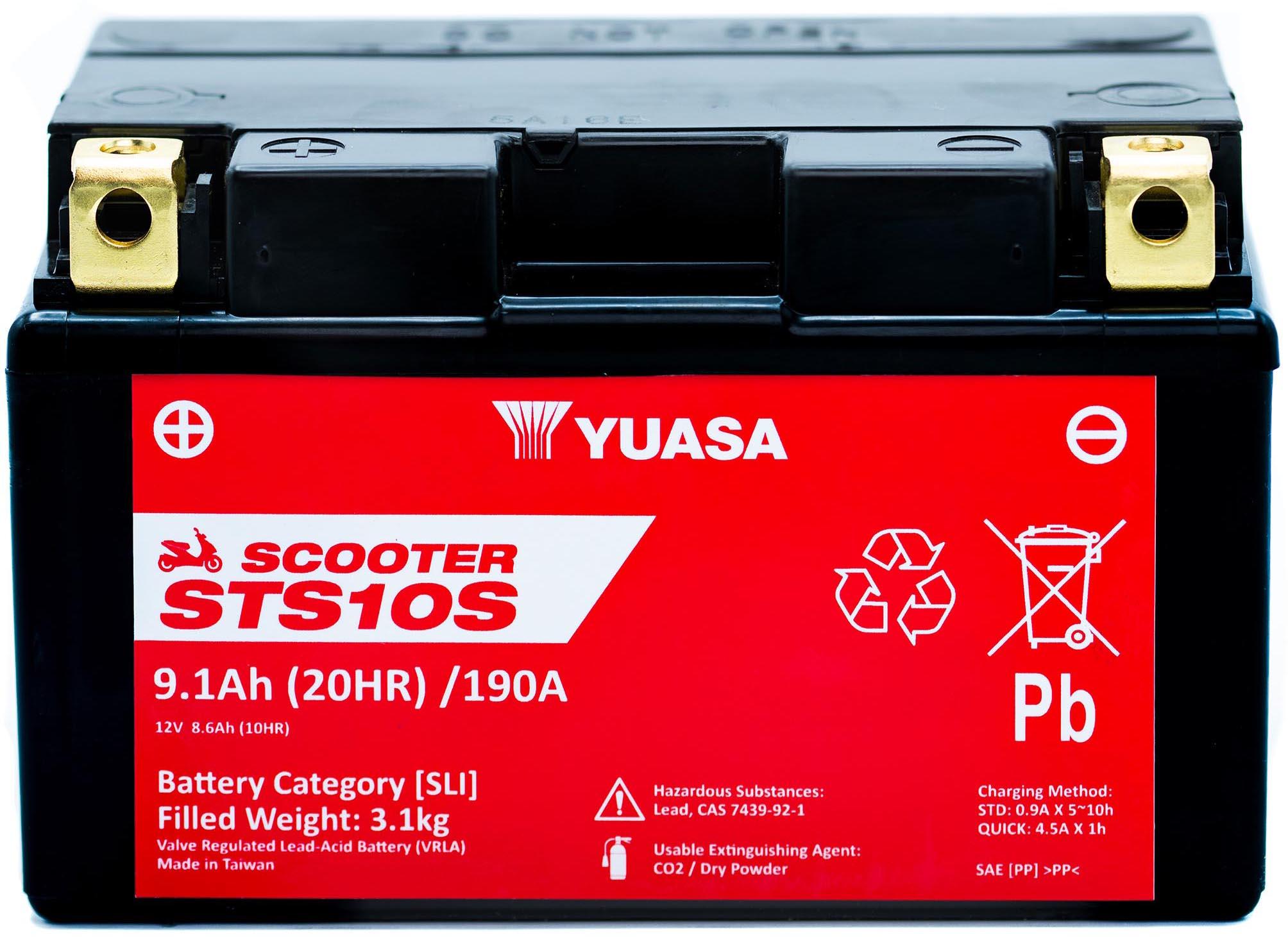 Yuasa STS10S 12V MF VRLA Scooter Battery