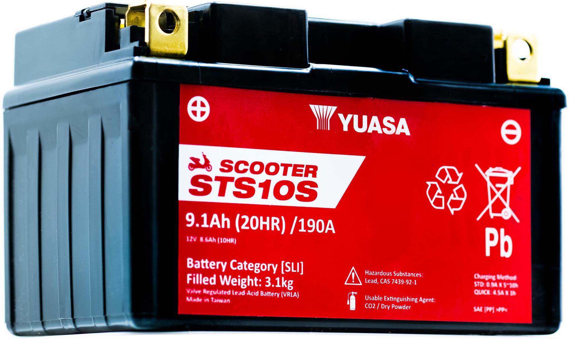 Yuasa STS10S 12V MF VRLA Scooter Battery