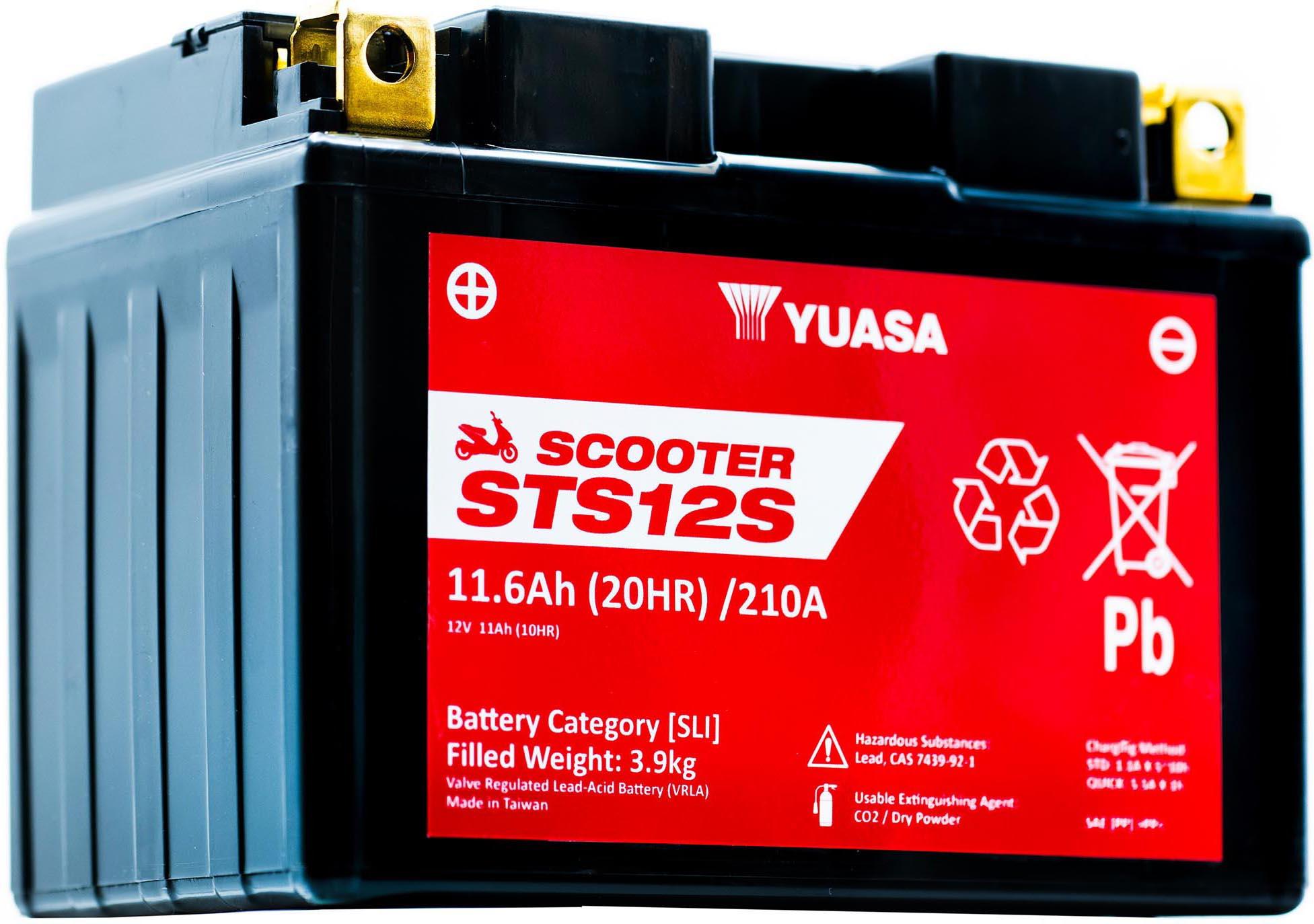 Yuasa STS12S 12V MF VRLA Scooter Battery