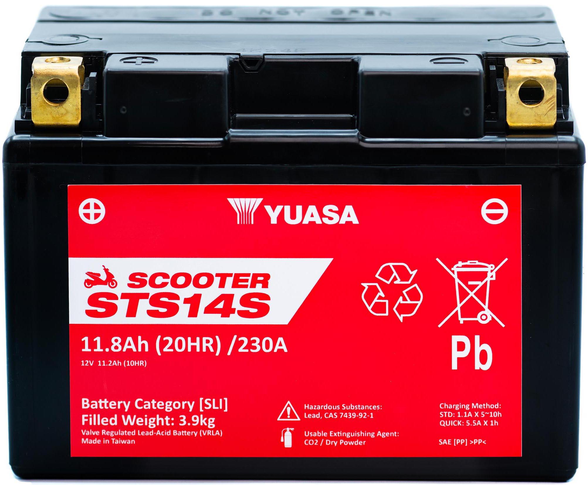 Yuasa STS14S 12V MF VRLA Scooter Battery