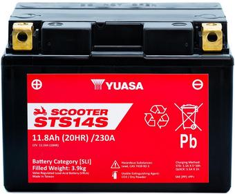 Yuasa STS14S 12V MF VRLA Scooter Battery