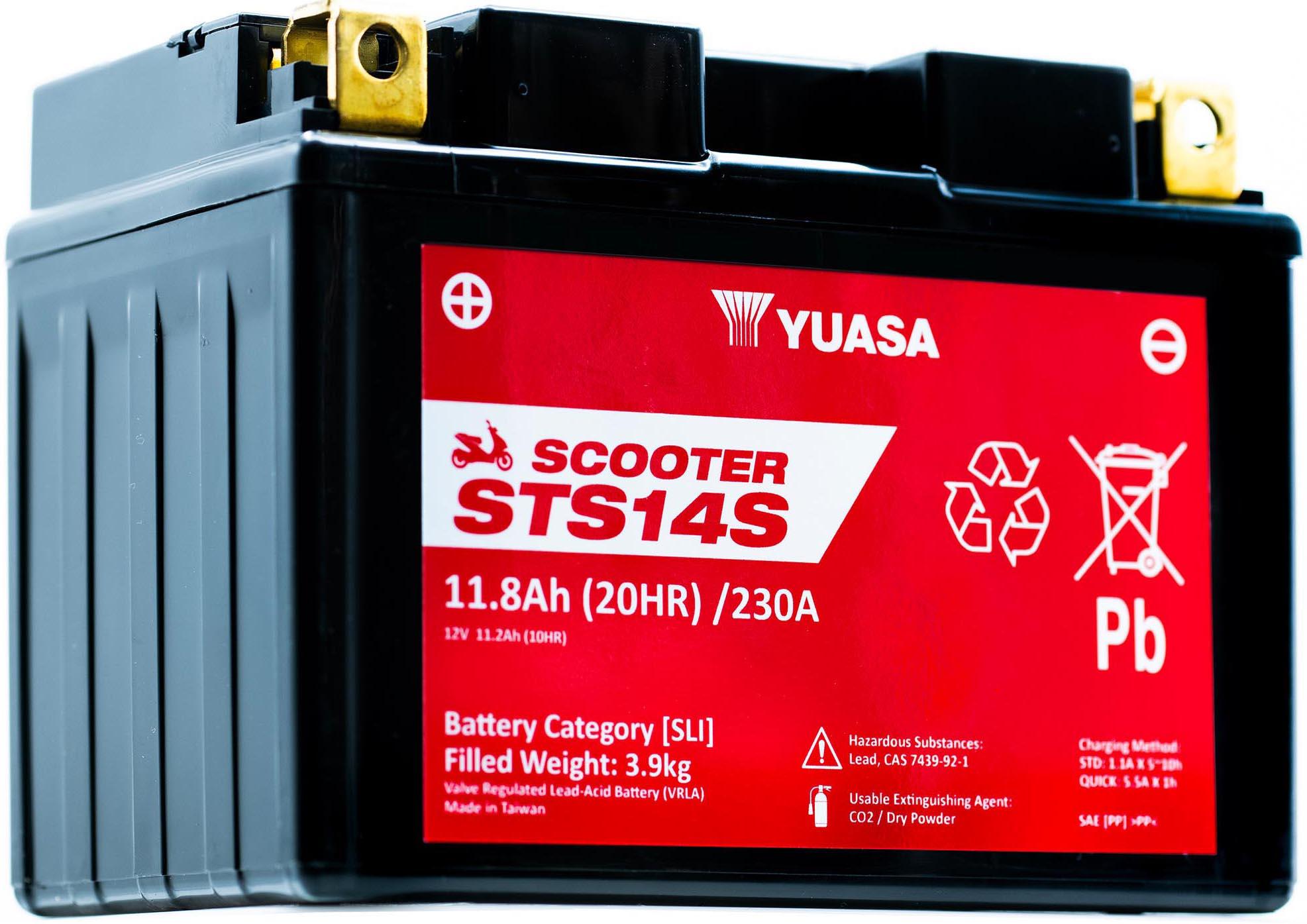 Yuasa STS14S 12V MF VRLA Scooter Battery