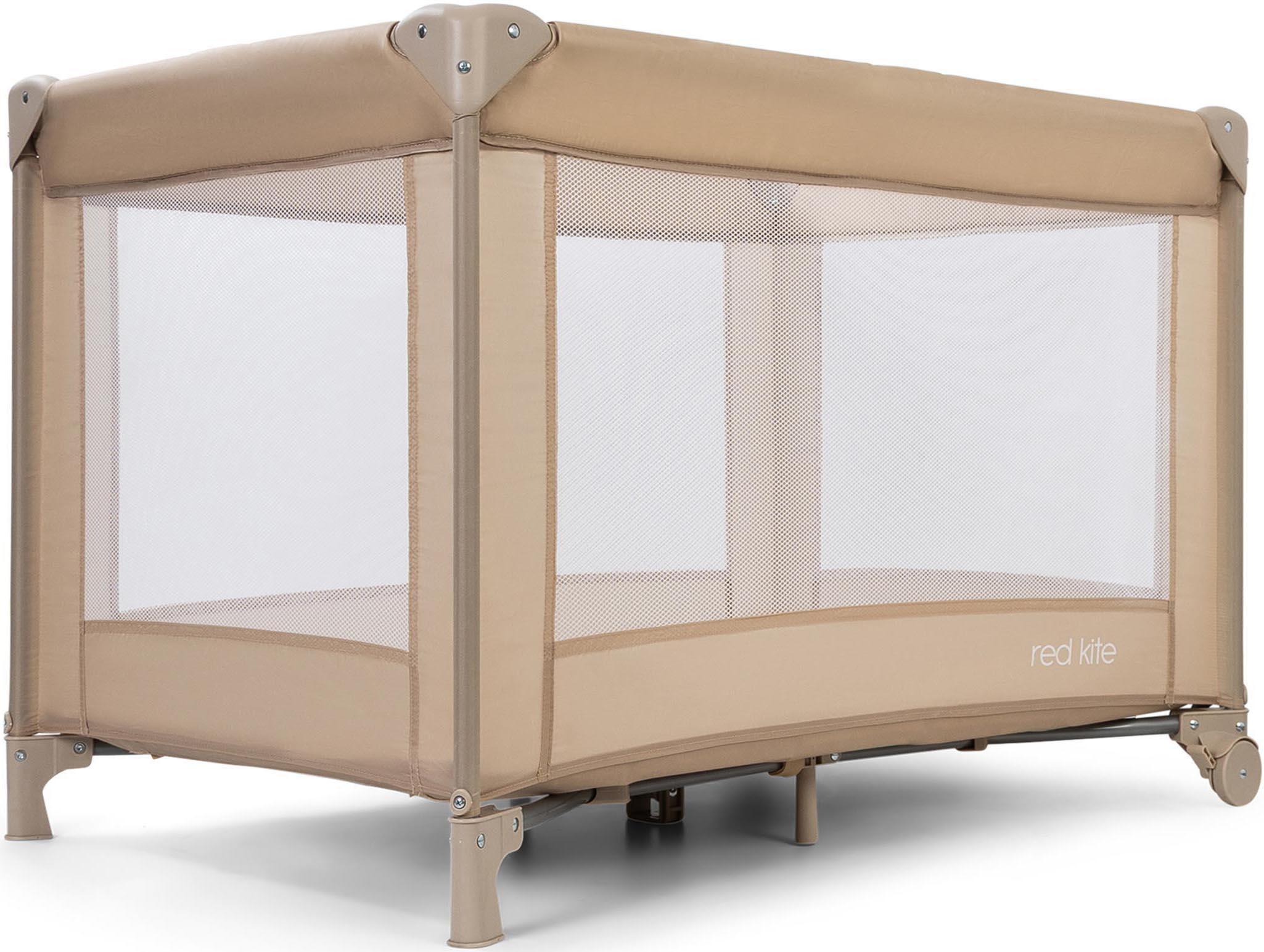 Red Kite Sleeptight Travel Cot Biscotti