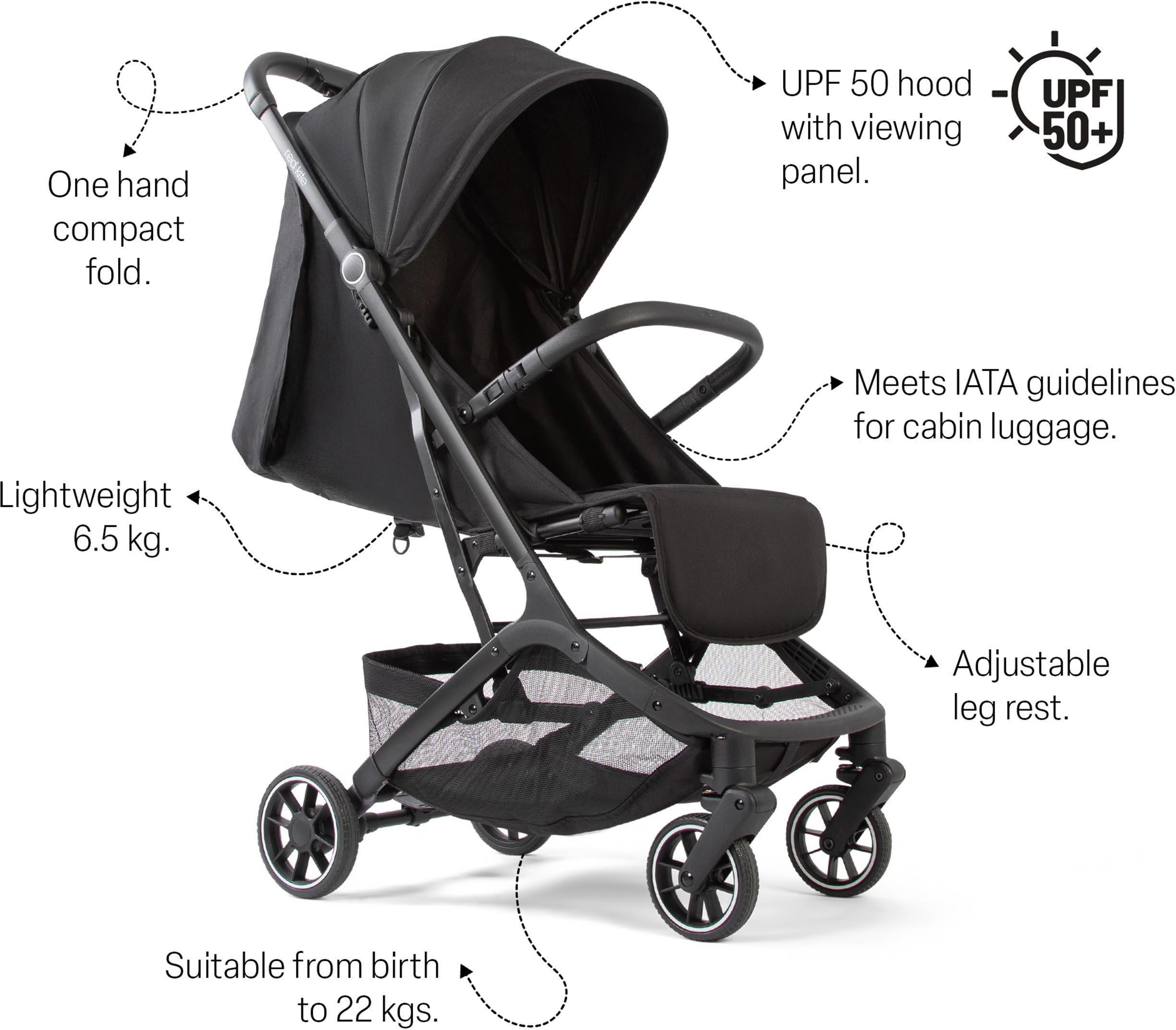 Red Kite Push Me Explore Stroller - Black