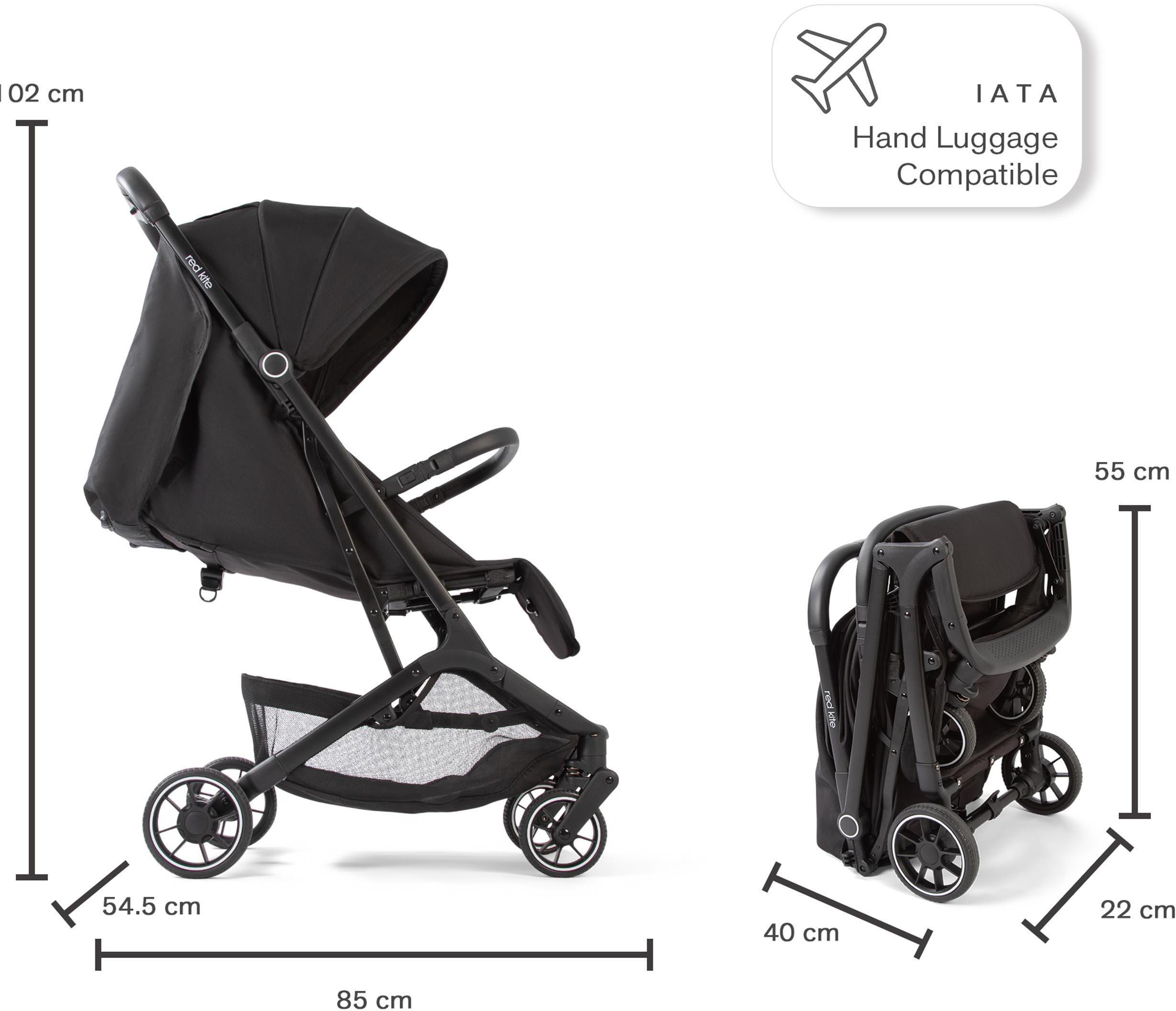 Red Kite Push Me Explore Stroller - Black