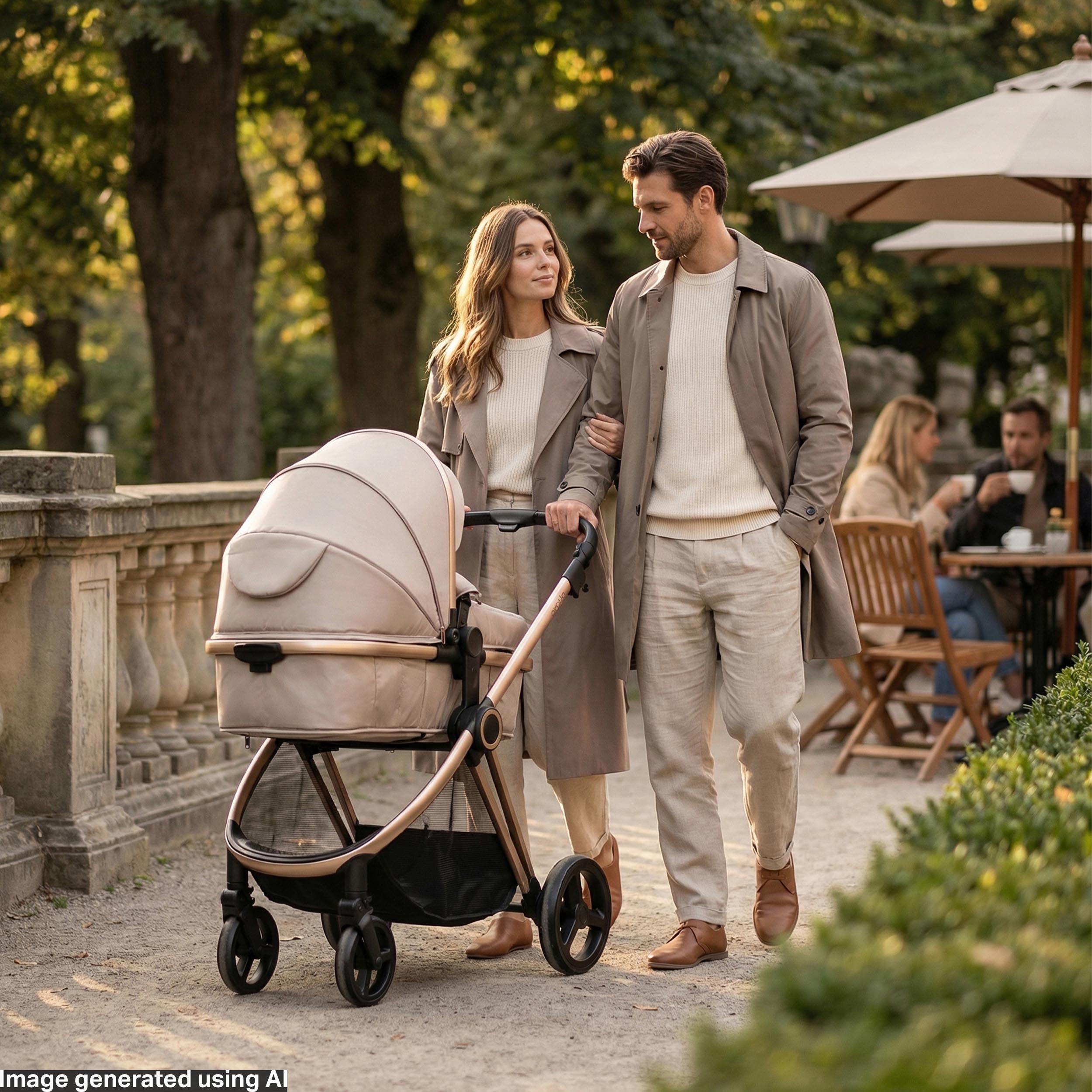 Red Kite Push Me Pace i 2 in 1 Travel System - Latte