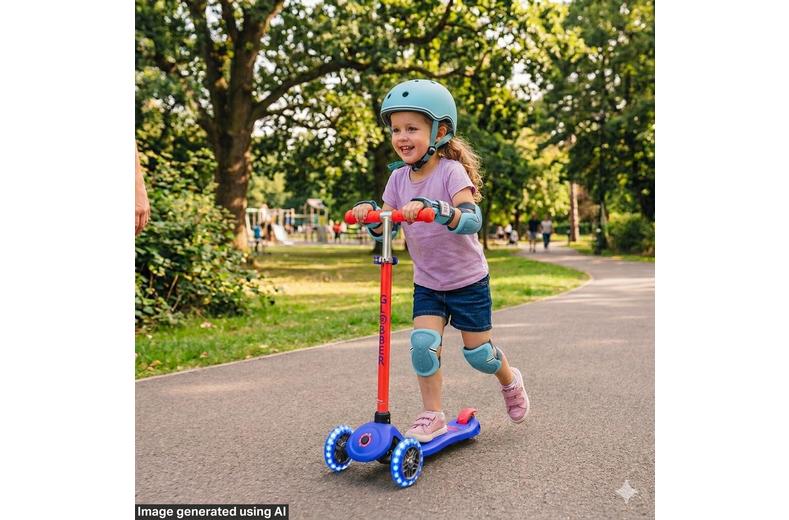 Globber Neon LED Scooter - Purple/Pink Globber Neon LED Scooter - Purple/Pink