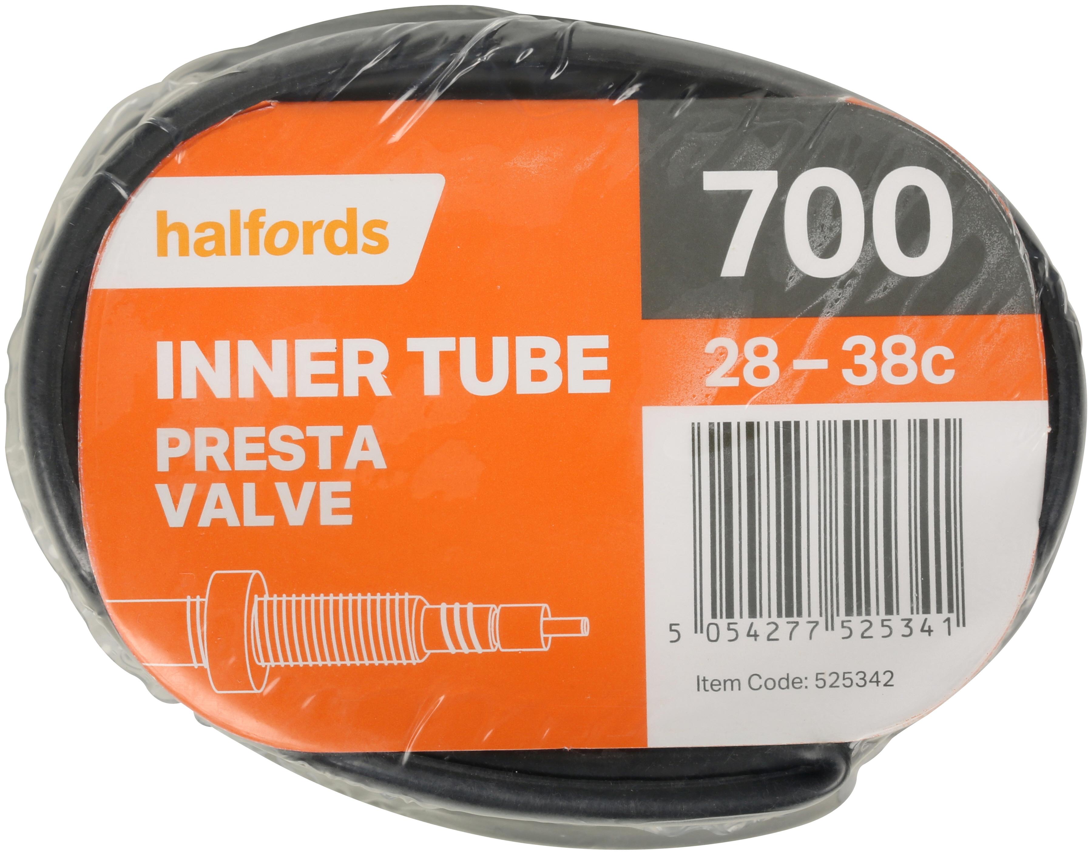 Halfords Bike Inner Tube, 700C X 28 - 38C, Presta