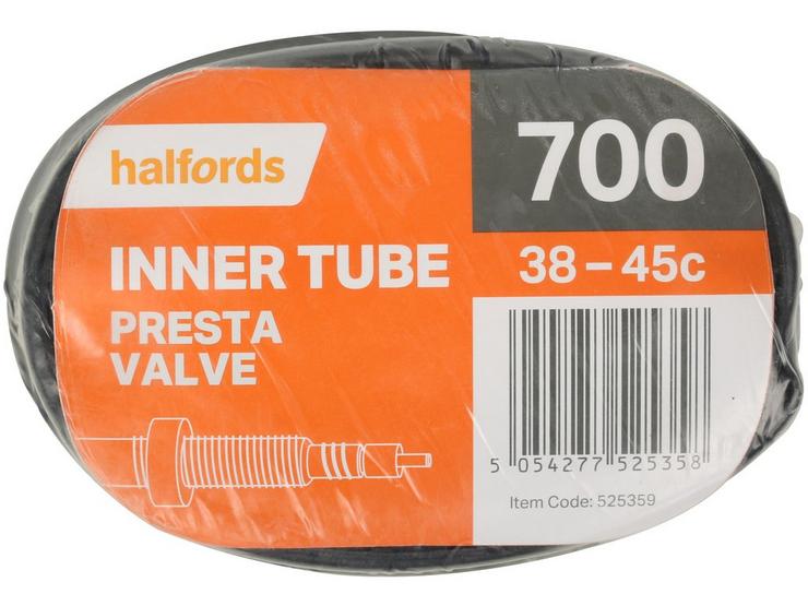 Halfords Bike Inner Tube, 700c x 38 - 45c, Presta