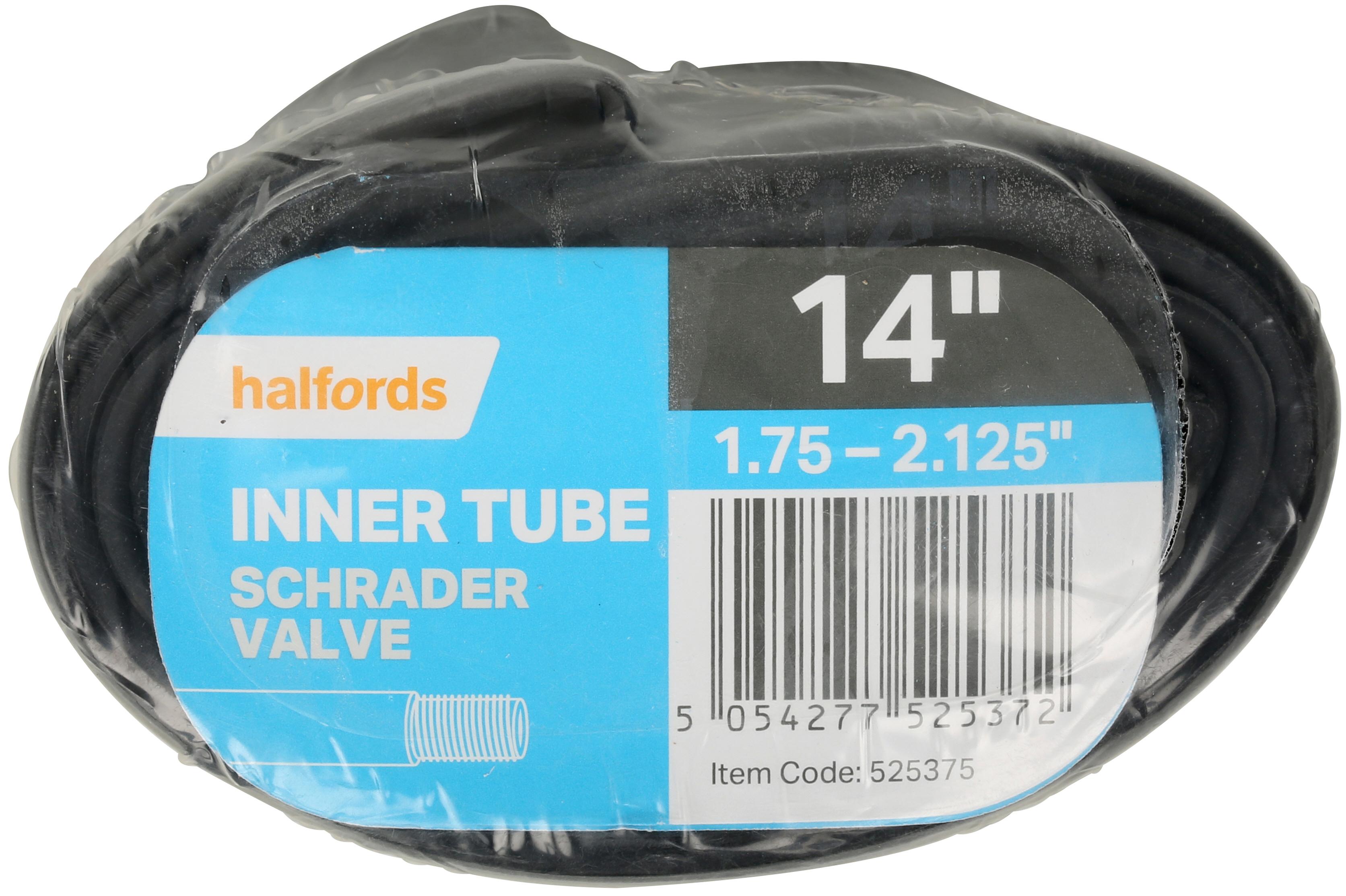 Halfords Schrader Bike Inner Tube 14 X 1.75-2.125
