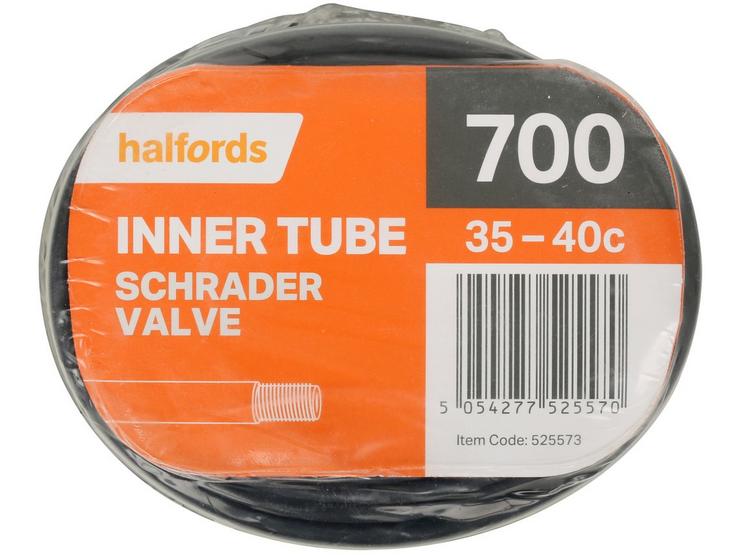 Halfords Bike Inner Tube, 700c x 35 - 40c, Schrader