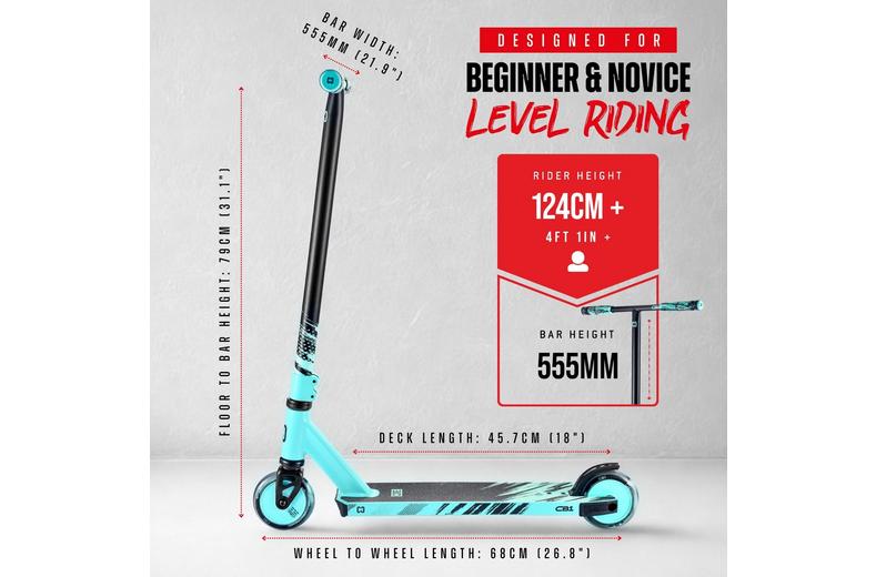 CORE CB1 Beginner Stunt Scooter - Teal/Black CORE CB1 Beginner Stunt Scooter - Teal/Black