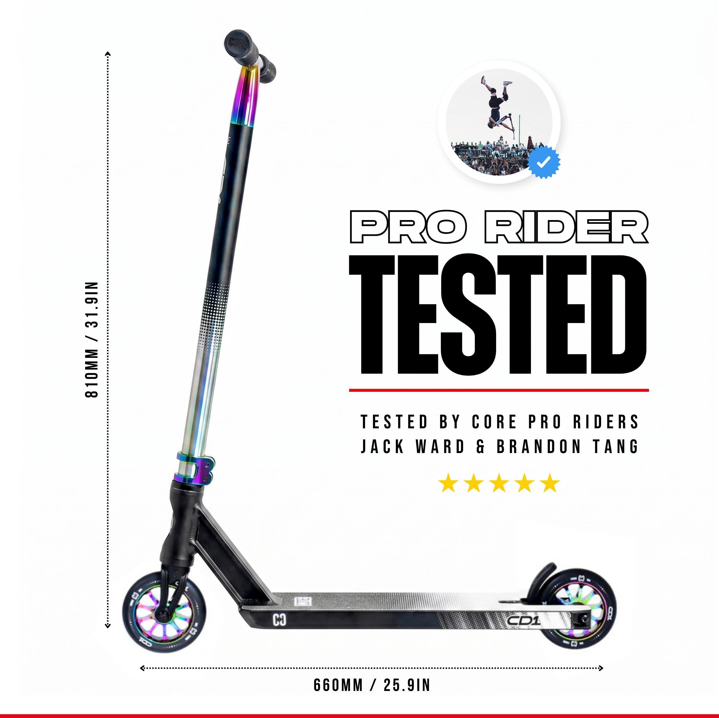 CORE CD1 Complete Stunt Scooter – NeoChrome/Black