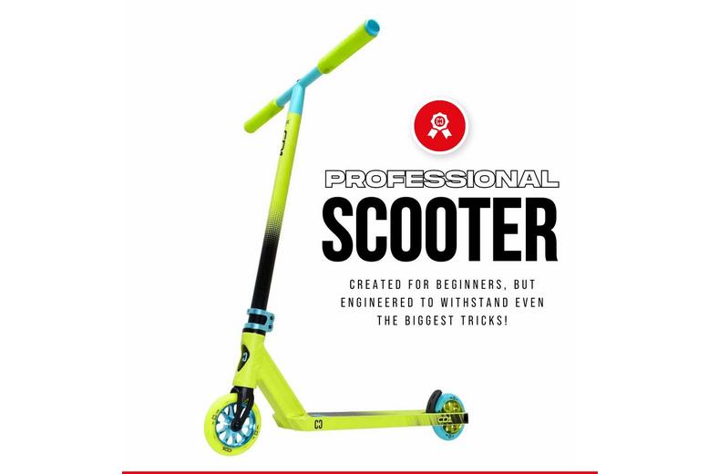 CORE CD1 Complete Stunt Scooter – Lime/Teal CORE CD1 Complete Stunt Scooter – Lime/Teal
