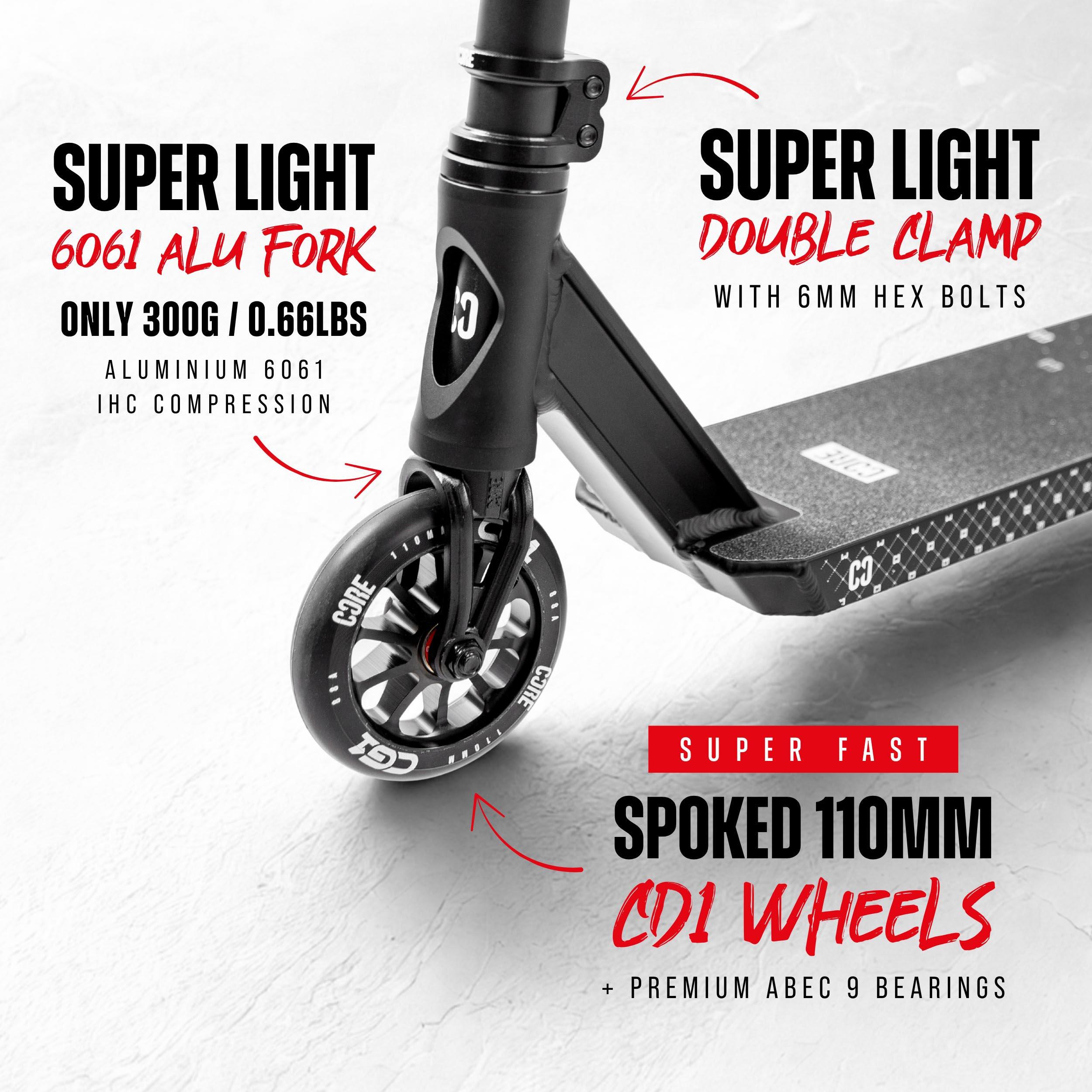 CORE CG1 Complete Stunt Scooter - Black
