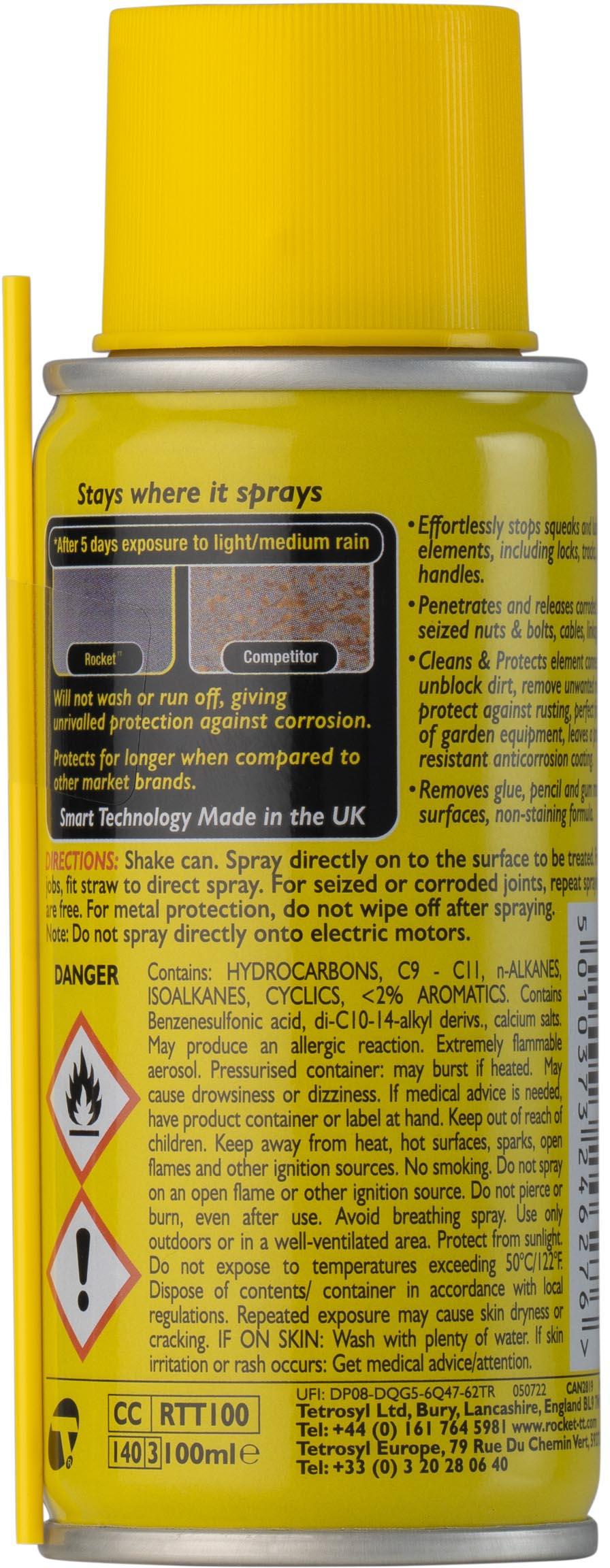 Rocket TT Multi-Use Super Lubricant 100ml Cap and Straw