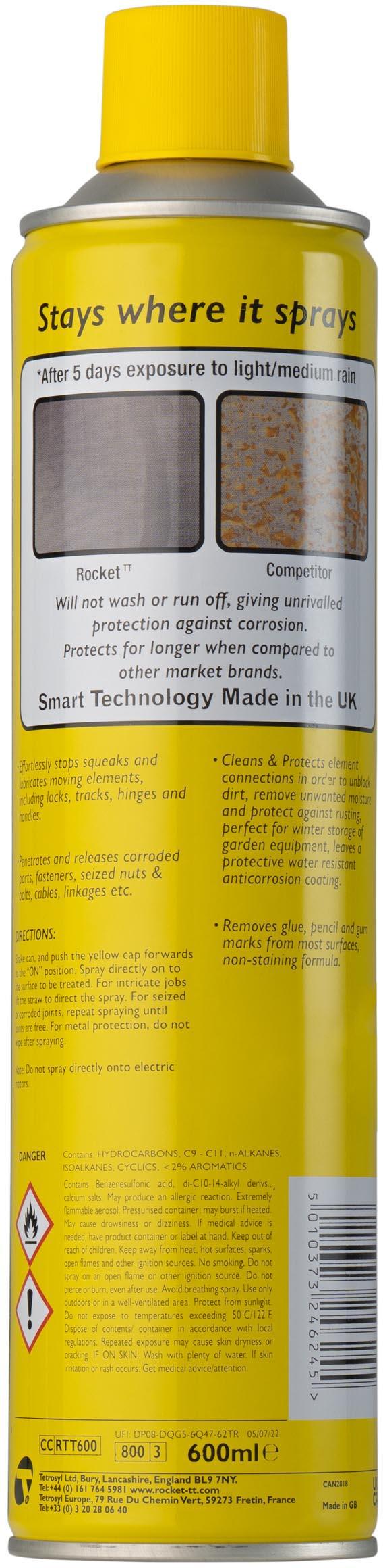 Rocket TT Multi-Use Super Lubricant 600ml Cap and Straw