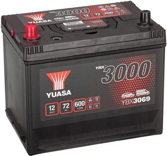 Yuasa YBX3069 12V SMF Battery 5 Year Guarantee