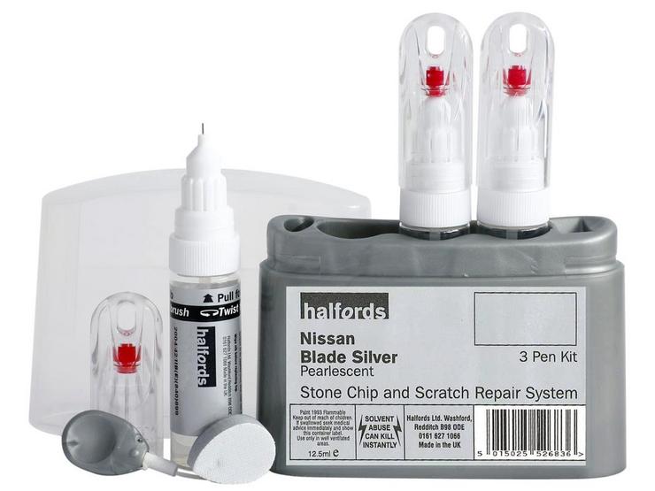 Halfords Nissan Blade Silver Scratch & Chip Repair Kit