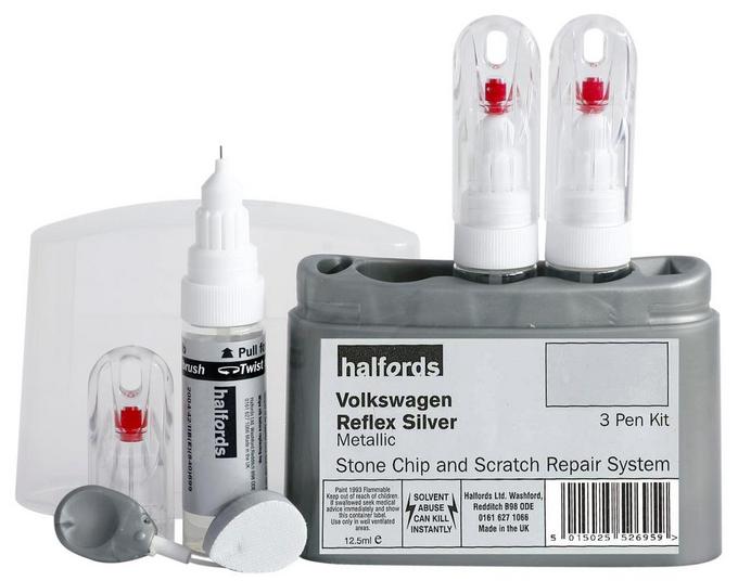 Halfords Volkswagen Reflex Silver Scratch & Chip Repair Kit 526954