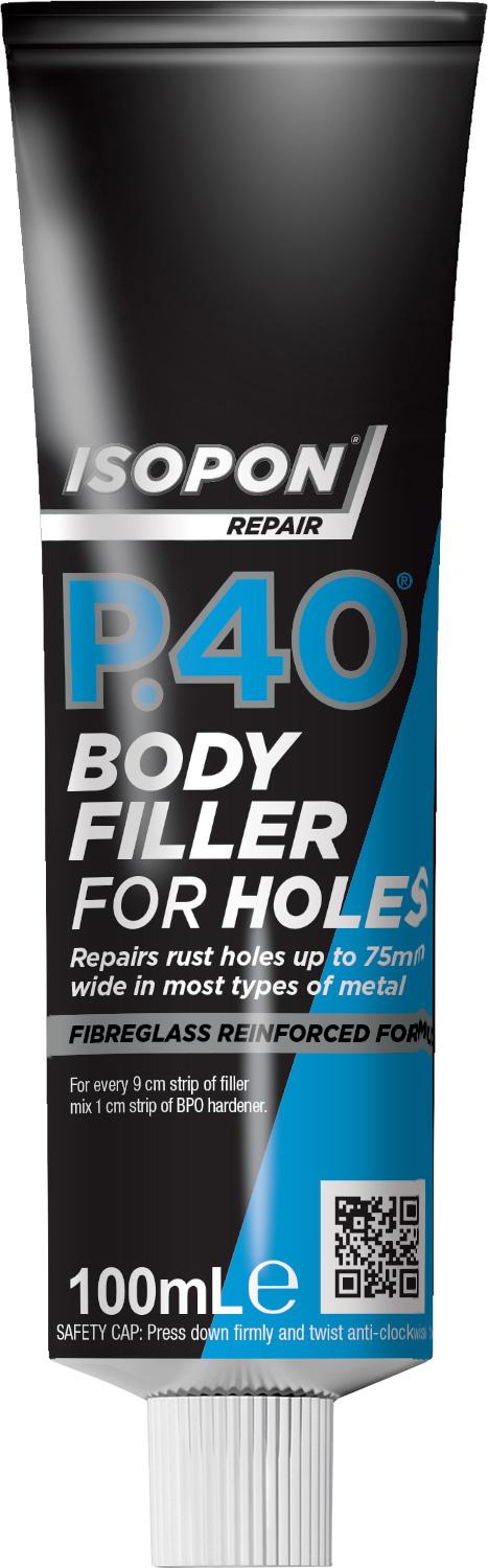 Isopon P.40 Body Filler For Holes - 100Ml Tube