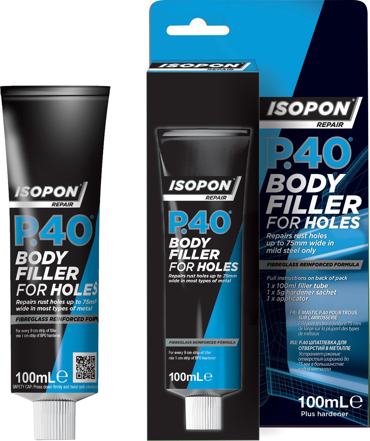 Isopon P.40 Body Filler For Holes - 100ml Tube
