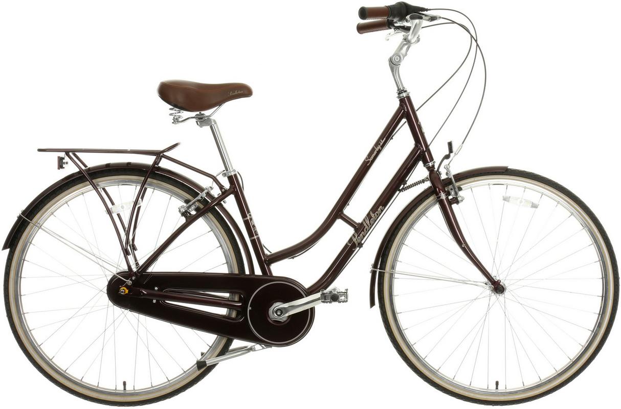 Halfords Pendleton Somerby Deluxe Hybrid Bike - Plum - M Frame | Extra 8% off for BC Members