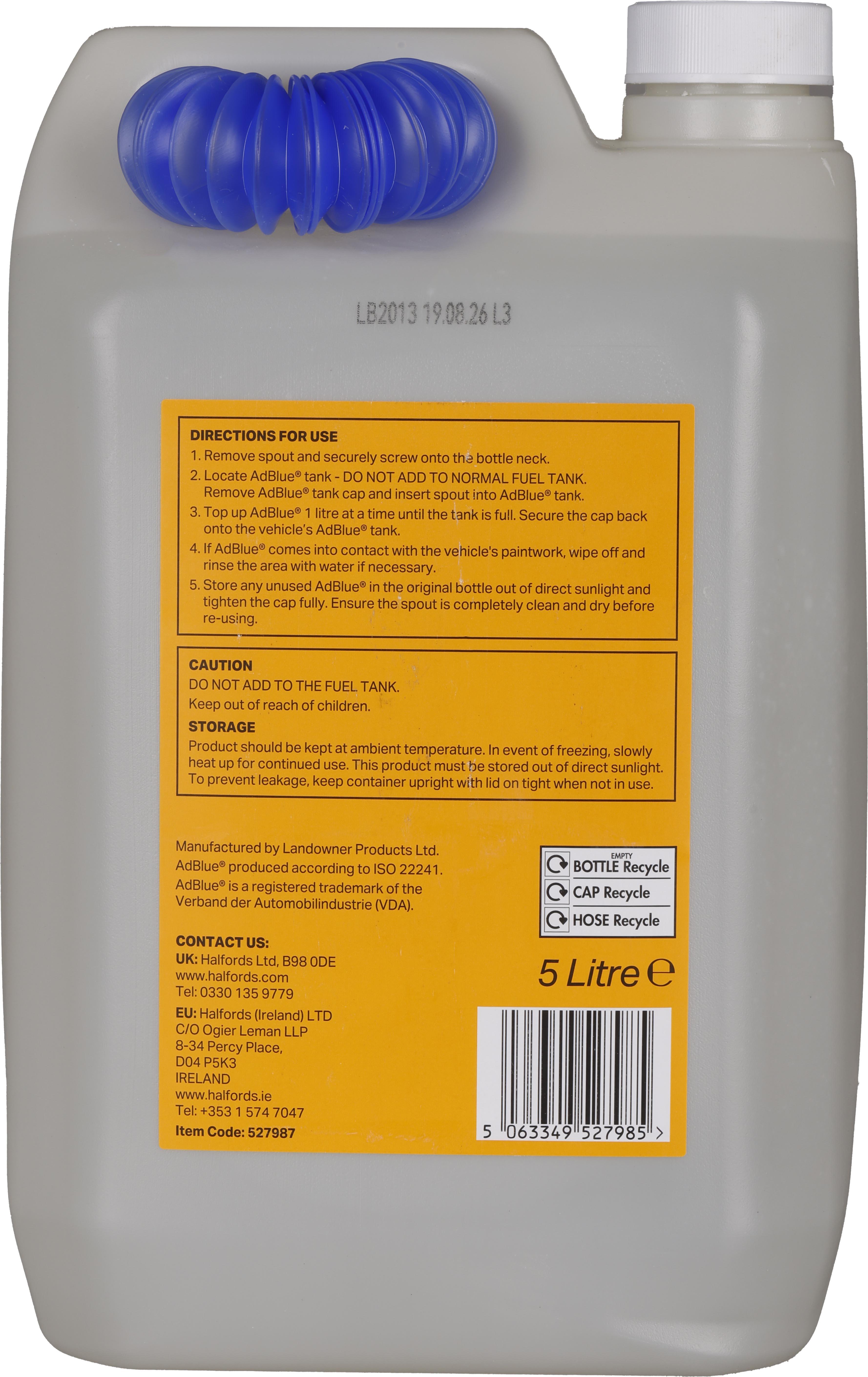 Halfords AdBlue® 5 Litre Can
