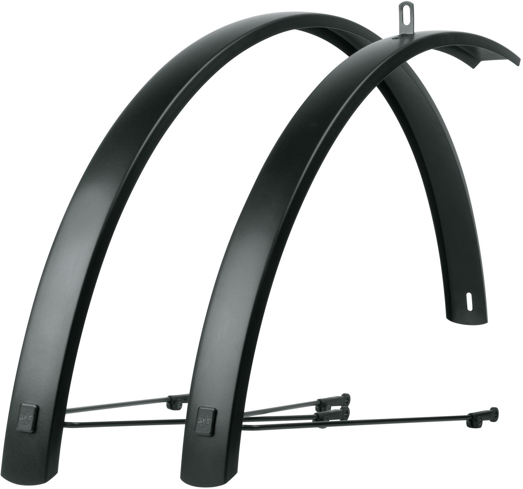 Sks Edge 27.5 Inch- 28 Inch X 56Mm Matt Black Aluminium Alloy Mudguard Set