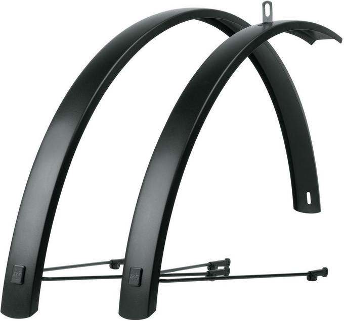 SKS Edge 27.5 28 x 56mm Matt Black Aluminium Alloy Mudguard Set Halfords UK