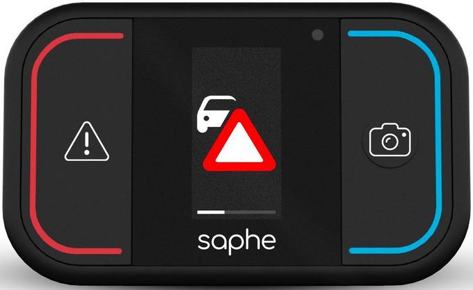 Saphe Drive Mini traffic alarm, real-time speed