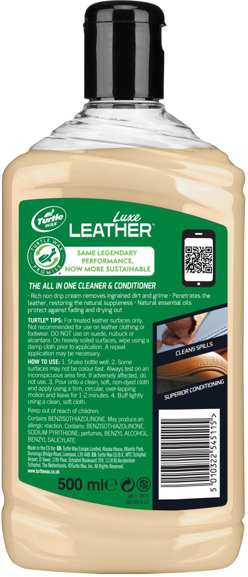 Turtle Wax Luxe Leather Cleaner & Conditioner 500ML