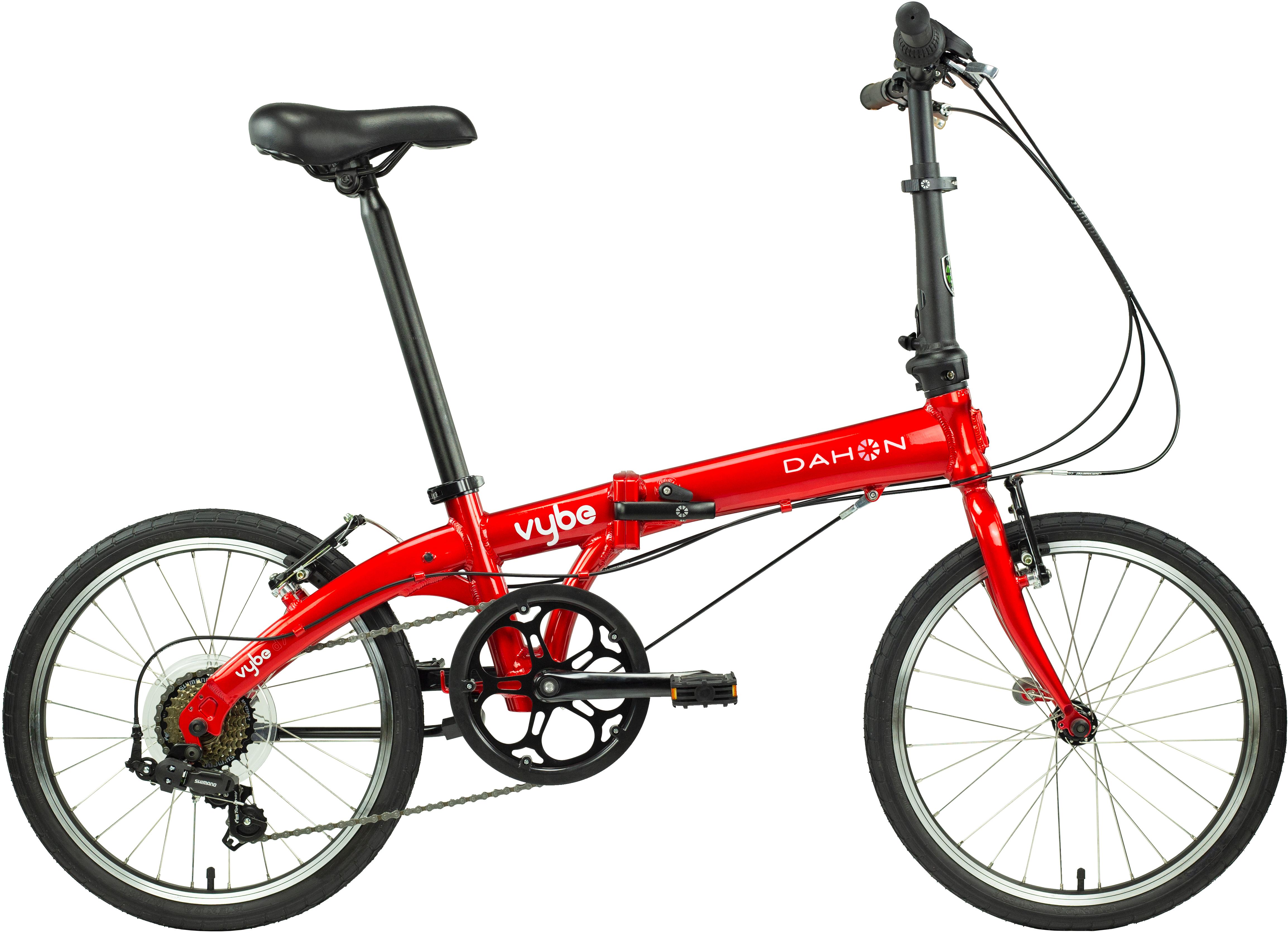 Dahon Vybe D7 Folding Bike - 20 Inch Wheel - Red