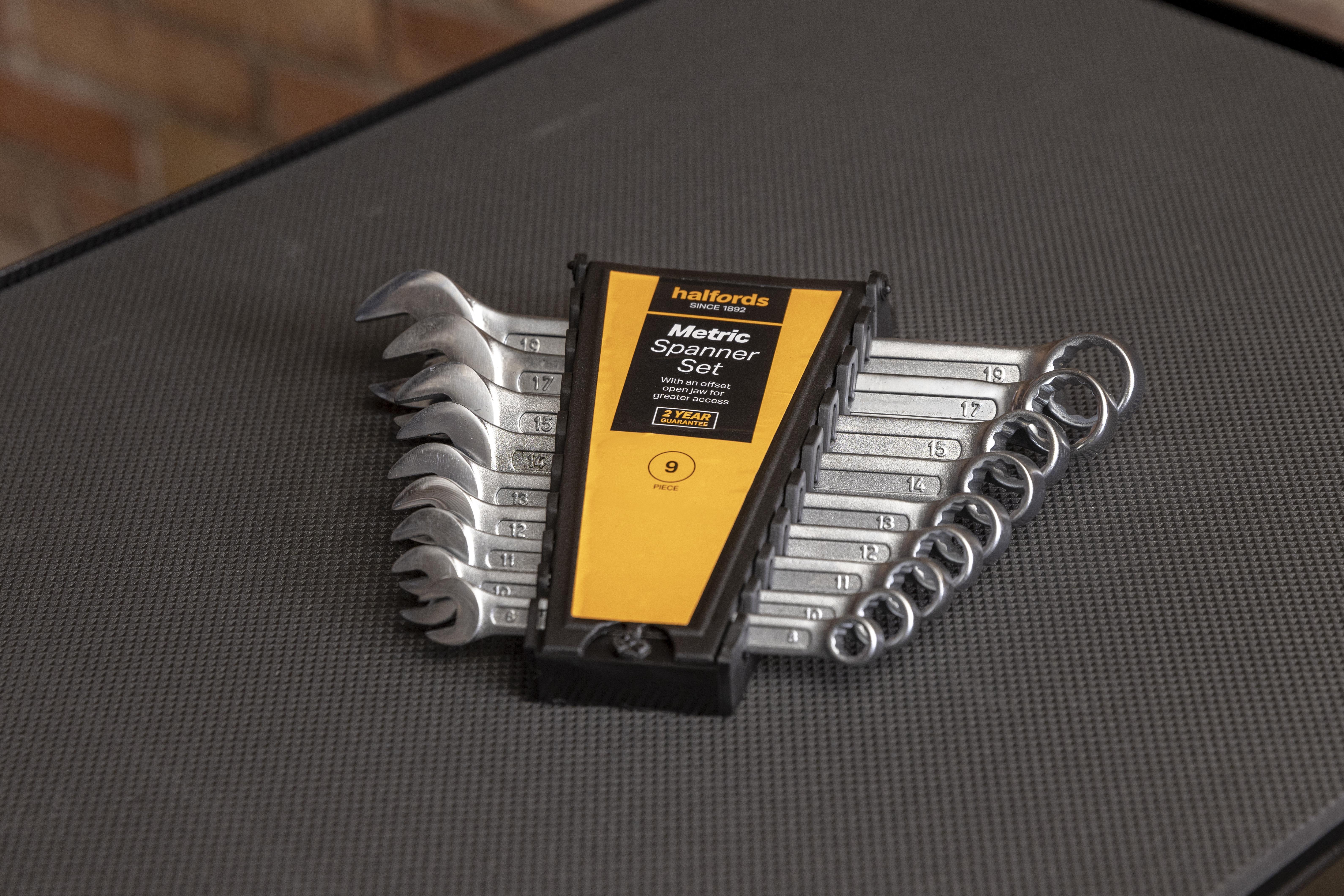 Halfords Metric Spanner Set 9 Pieces
