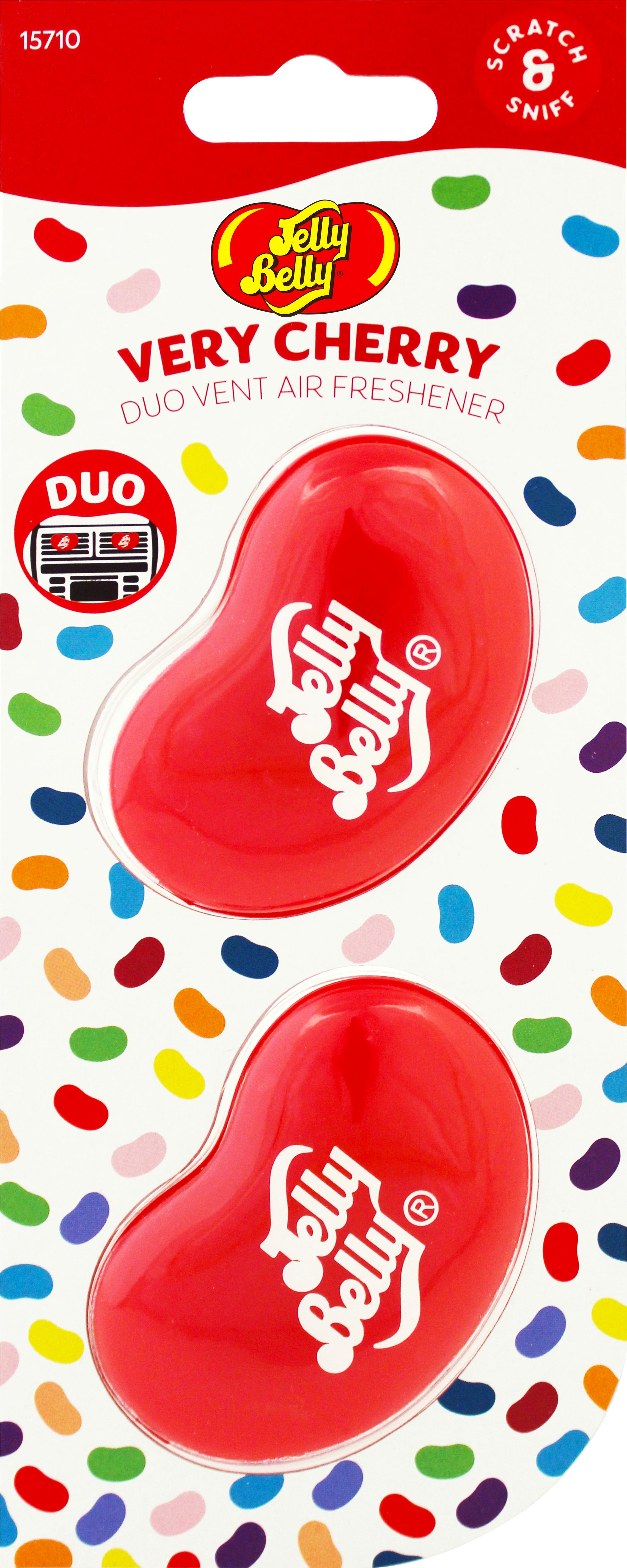 Jelly Belly Duo Mini Air Freshener - Very Cherry