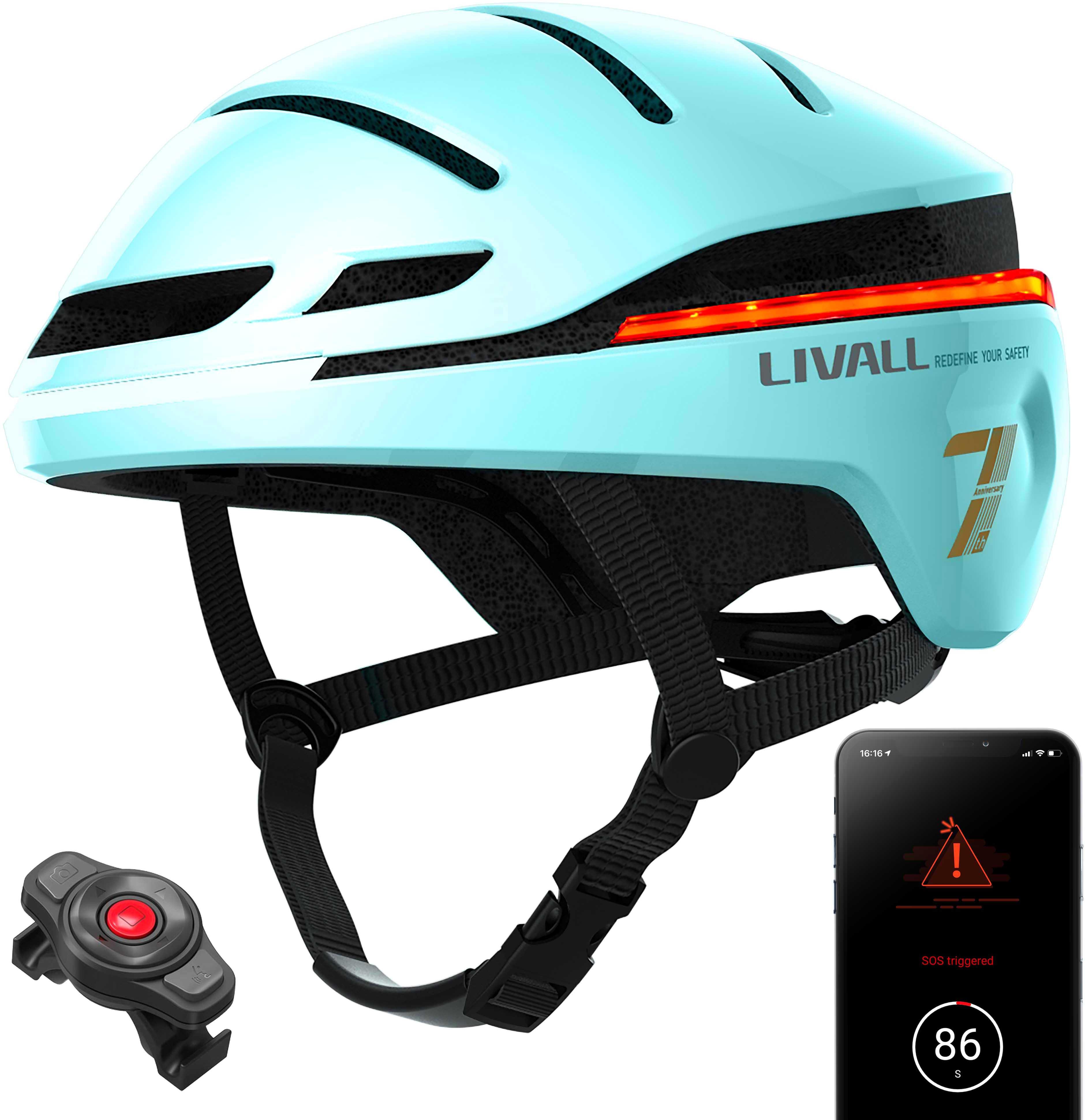 Halfords Livall Evo21 Smart Leisure Helmet Mint Large 58-62cm | Extra 8% off for BC Members