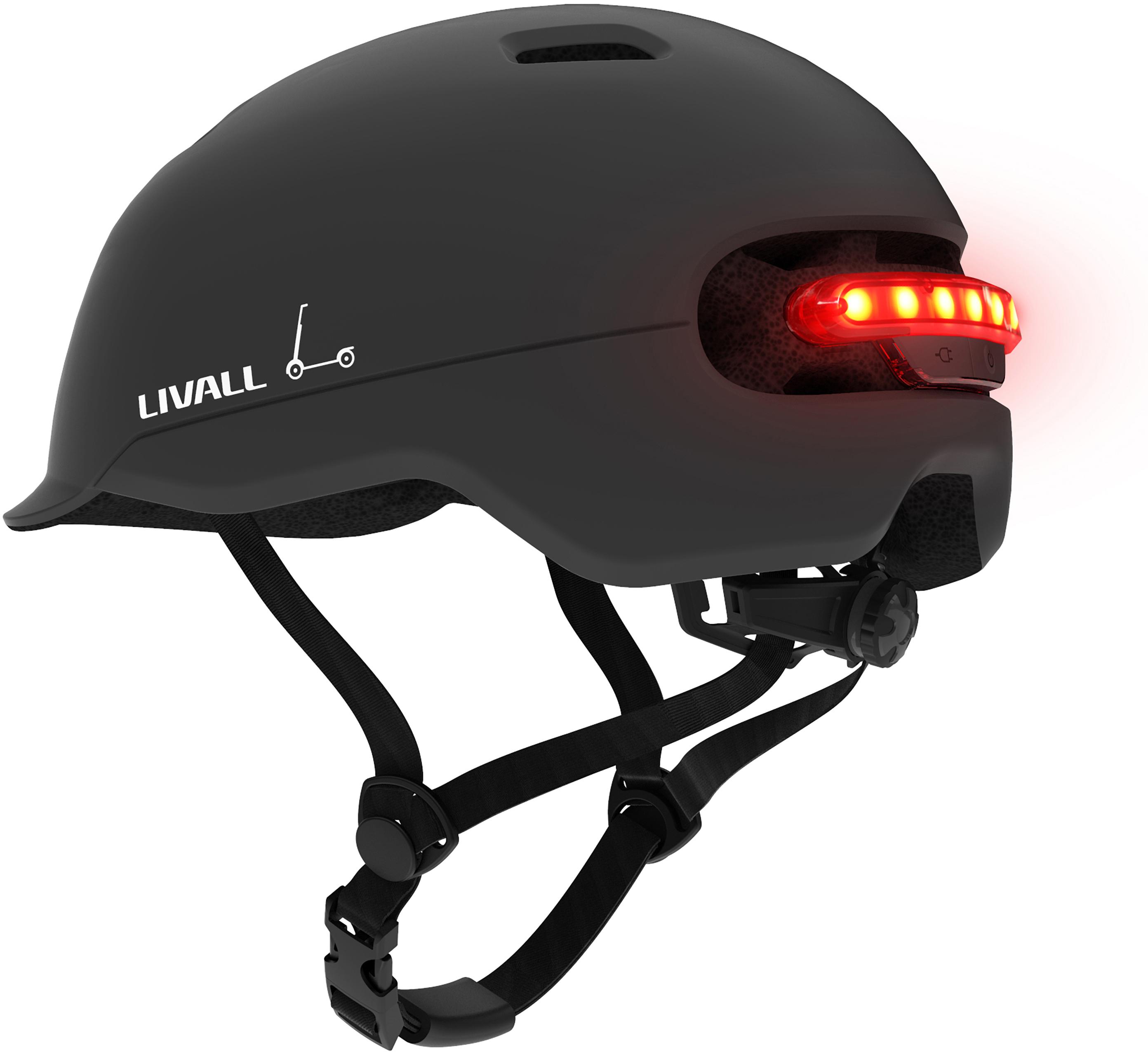 Livall C20 Smart Leisure Helmet Midnight Black Large 57-61Cm