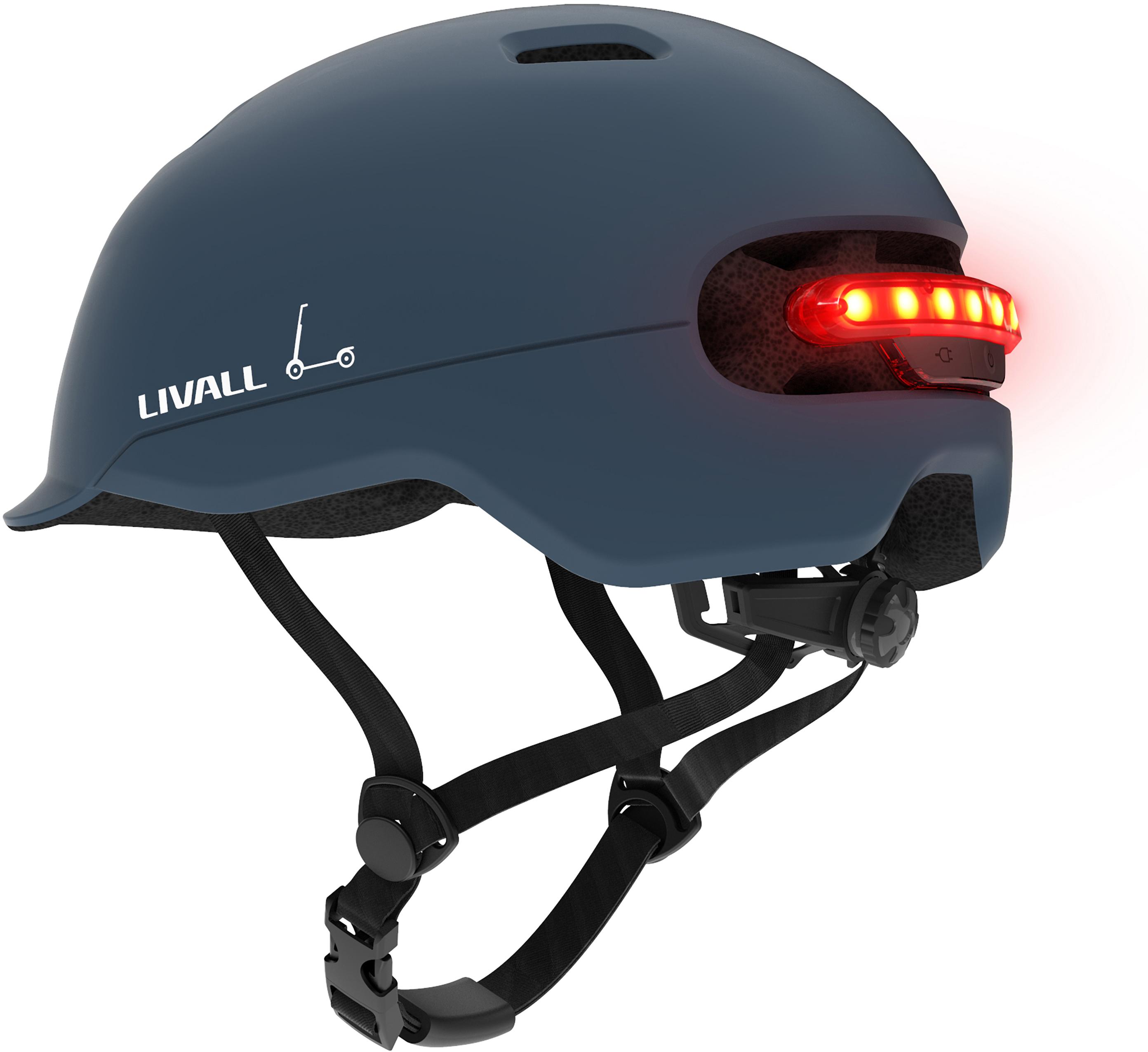 Livall C20 Smart Leisure Helmet Ocean Blue Medium 54-58Cm