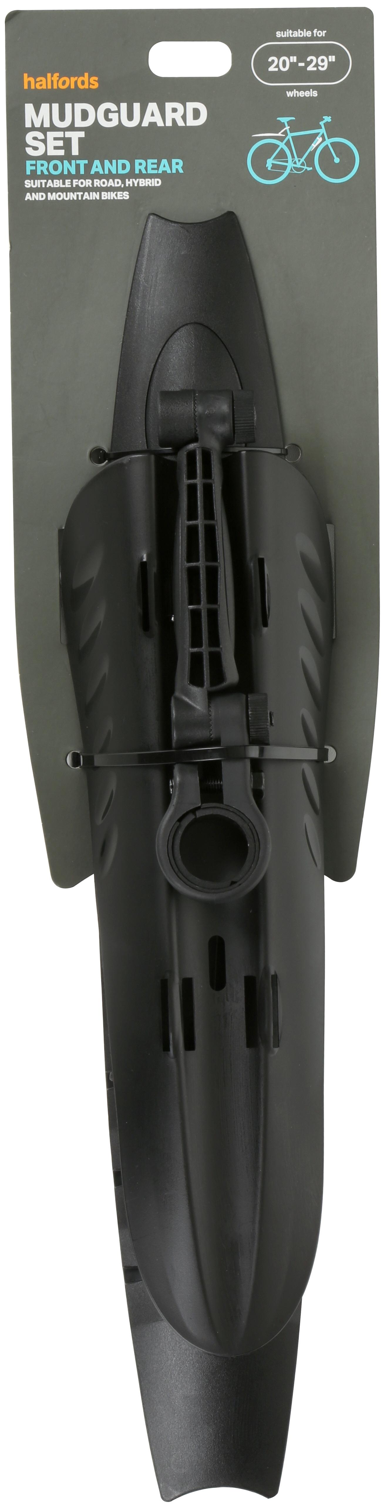 Halfords Front & Rear Bike Mudguard Set