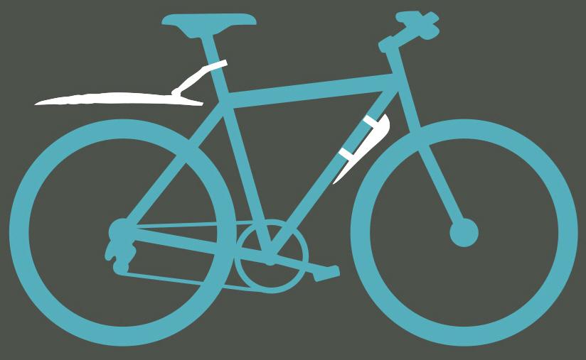 Halfords Front & Rear Bike Mudguard Set