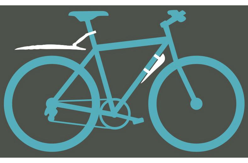 Halfords Front & Rear Bike Mudguard Set Halfords Front & Rear Bike Mudguard Set